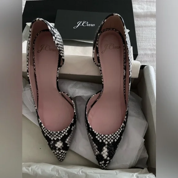 JCrew colette Pump in Snake 7US New - Picture 4 of 7